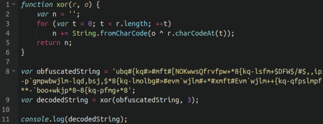 Simple decoder in JavaScript uses 3 to decode string