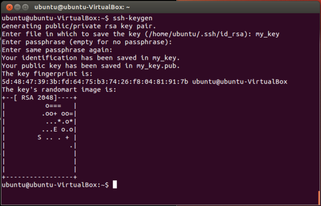 Generate public and private key pair in Linux and macOS from terminal