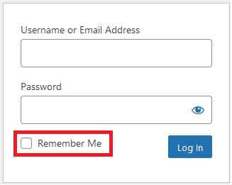 WordPress Remember Me feature to skip future log ins