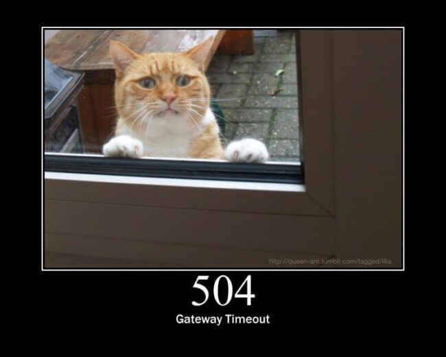 504 HTTP Error - Funny