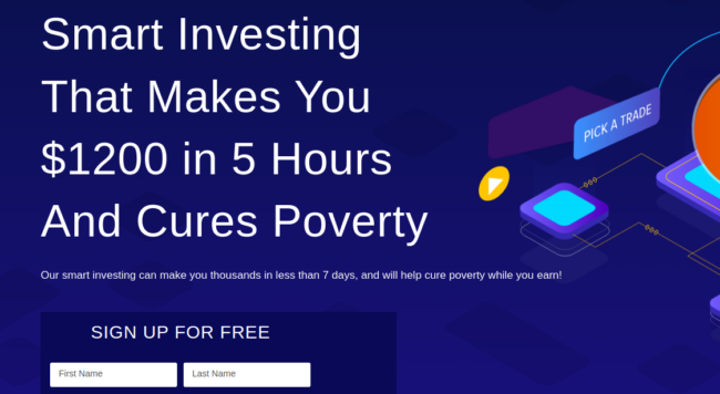 Get rich quick scheme claims to cure poverty