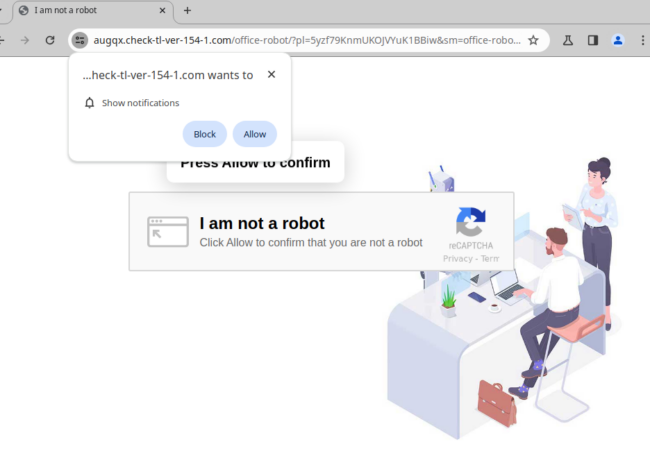 I am not a robot landing page content