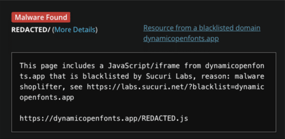 Malicious Script Injection on WordPress Sites