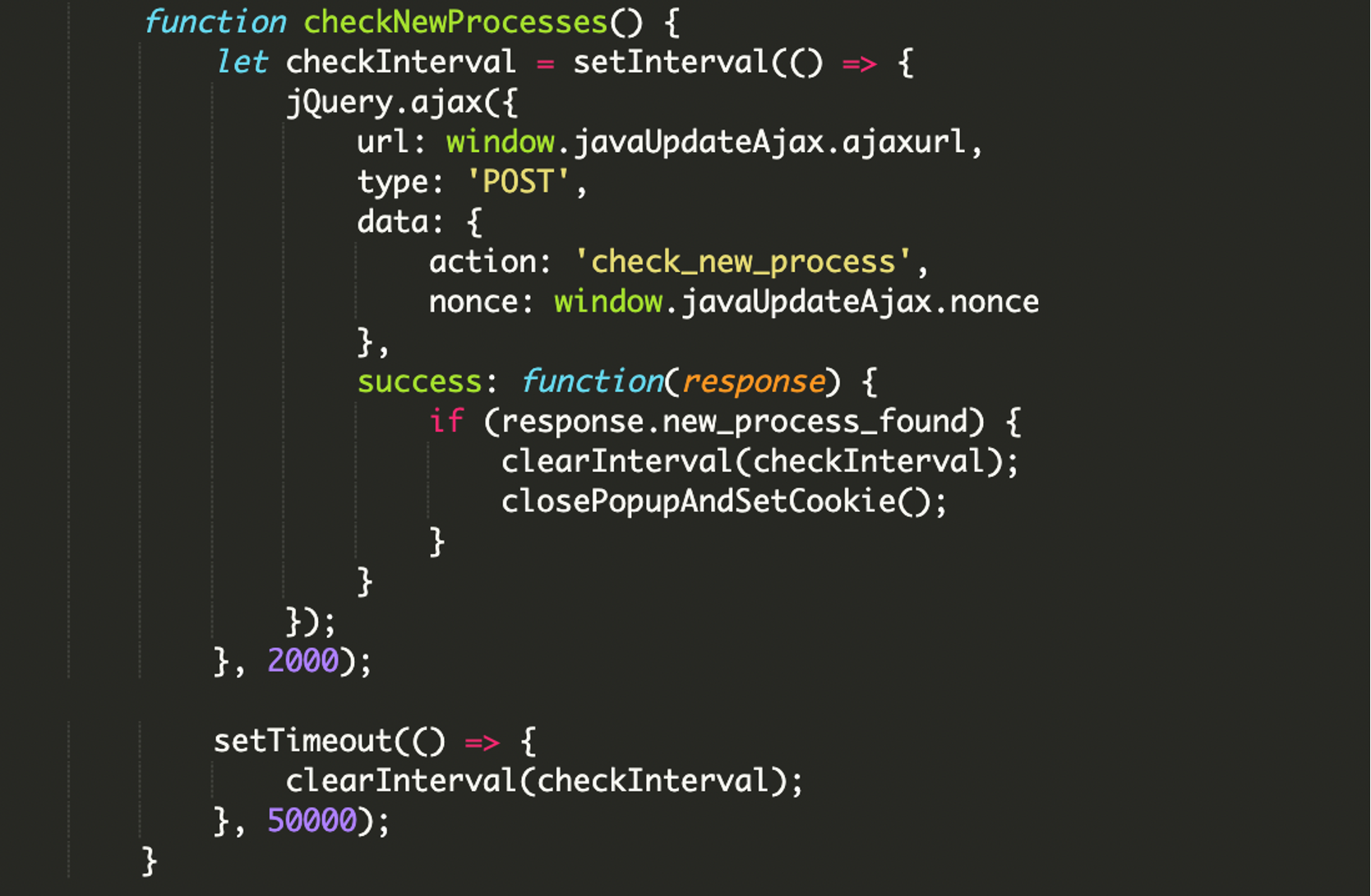 checking user processes
