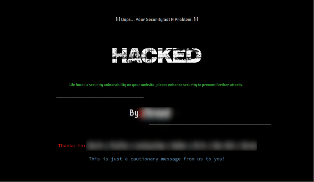 defacement
