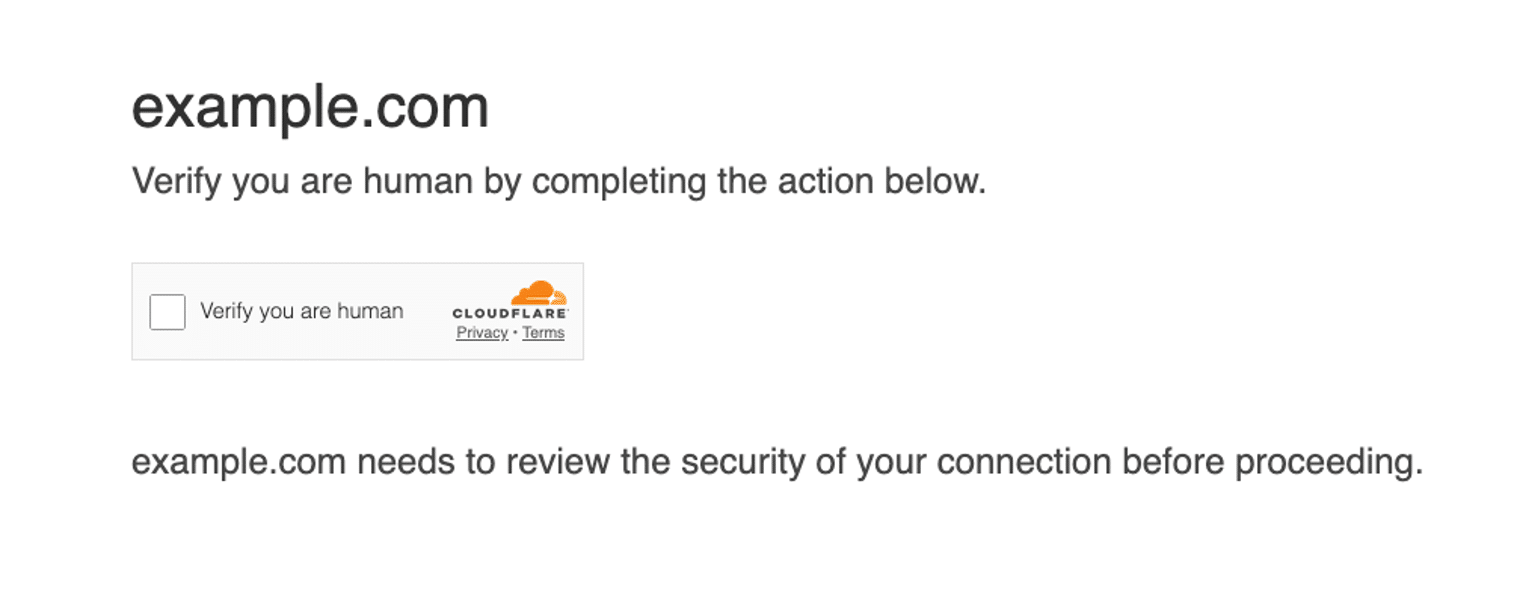 fake cloudflare verification