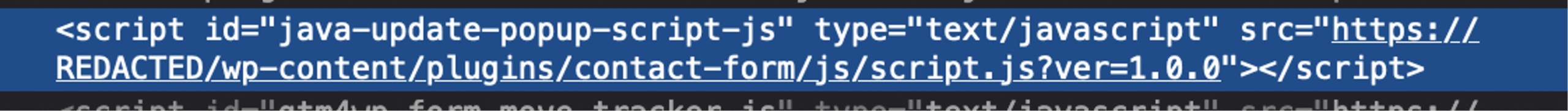 fake java update js script