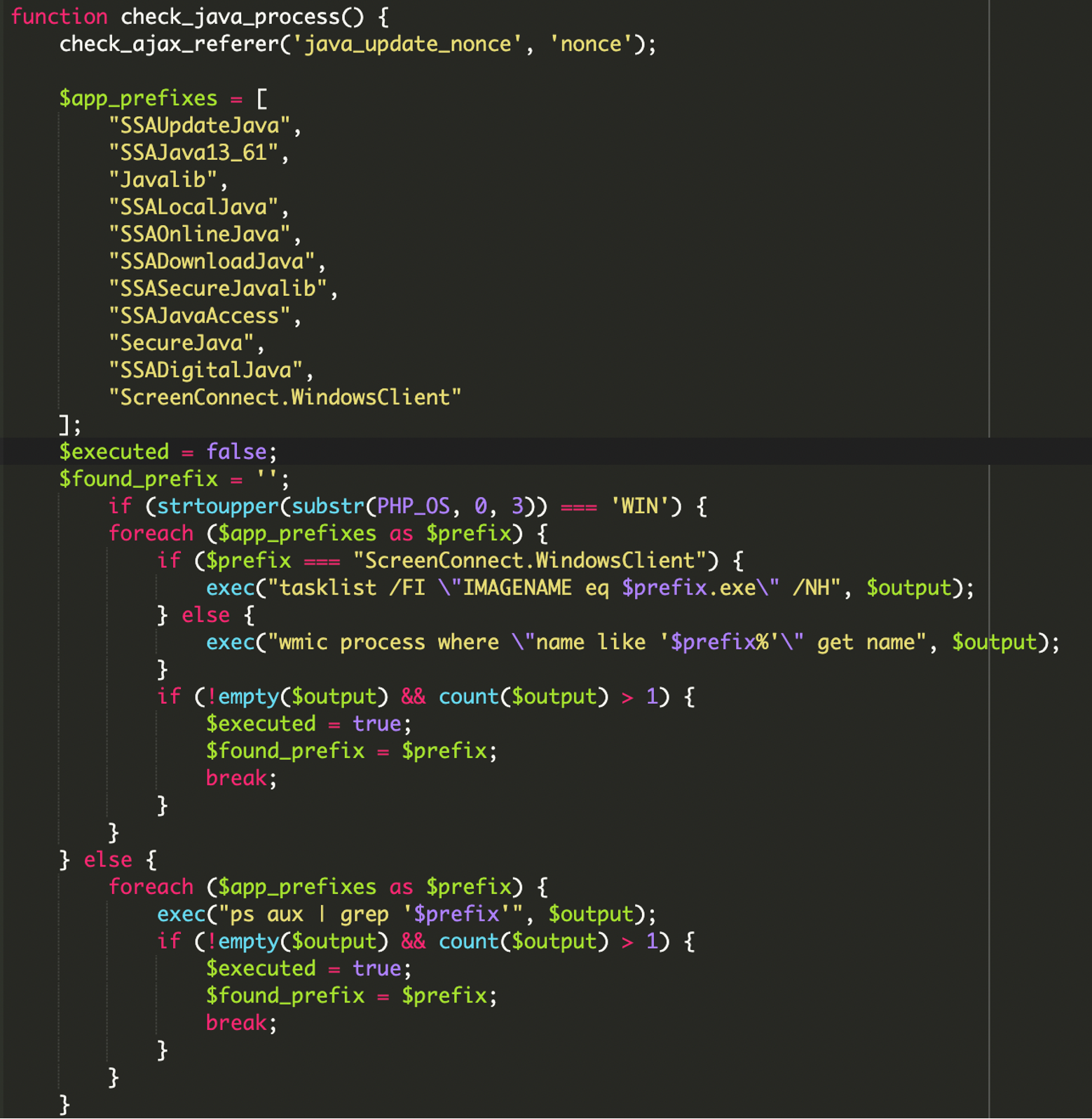 searching predefined prefixes