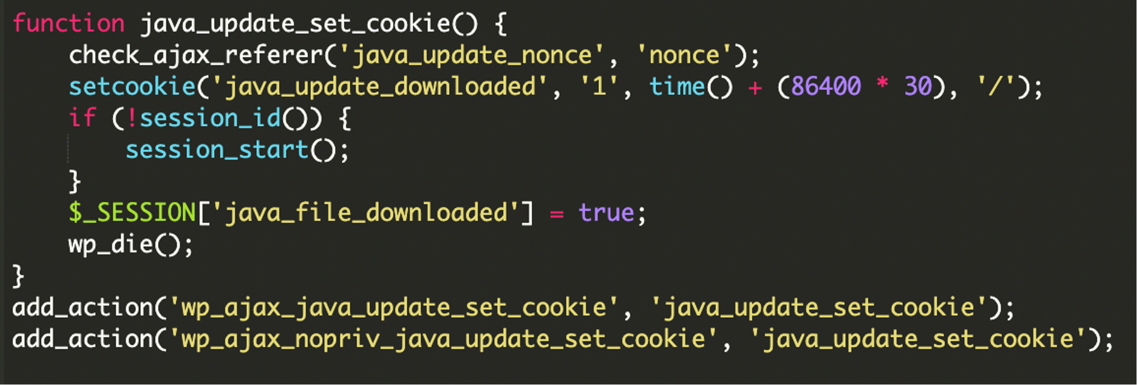 session and cookie management