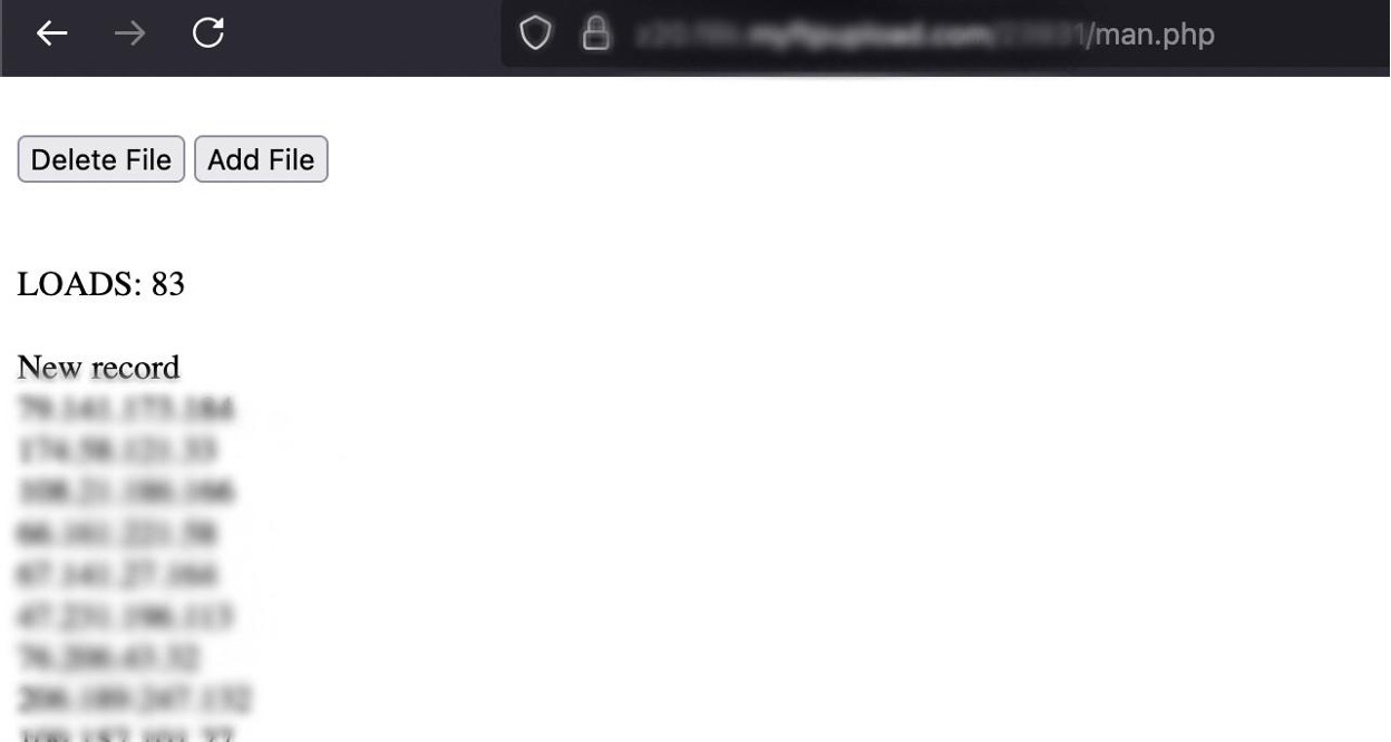administrative interface