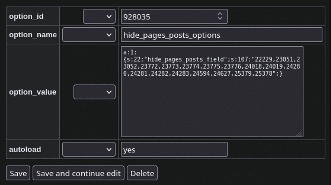 spam posts hidden