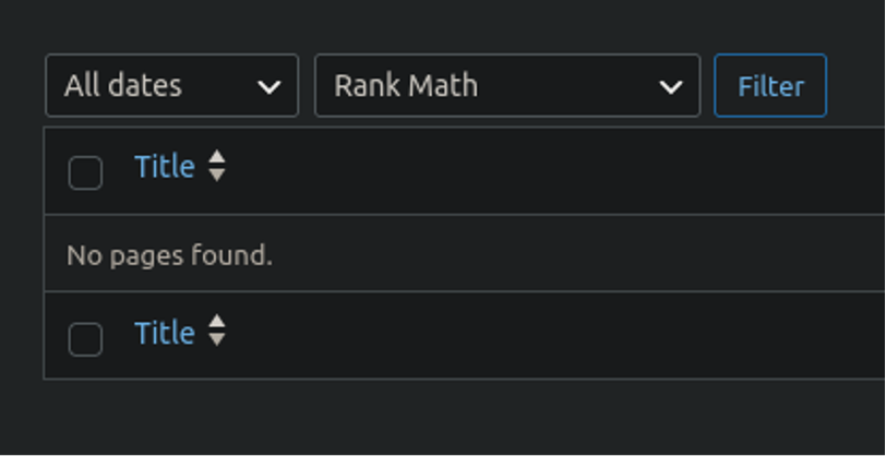 typical no pages found result