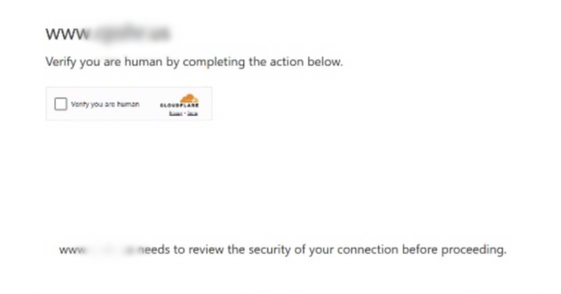 fake cloudflare captcha