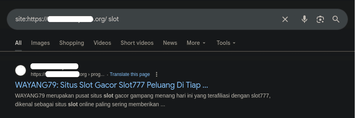spammy search results