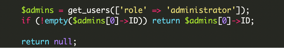 if selecting admin account fails