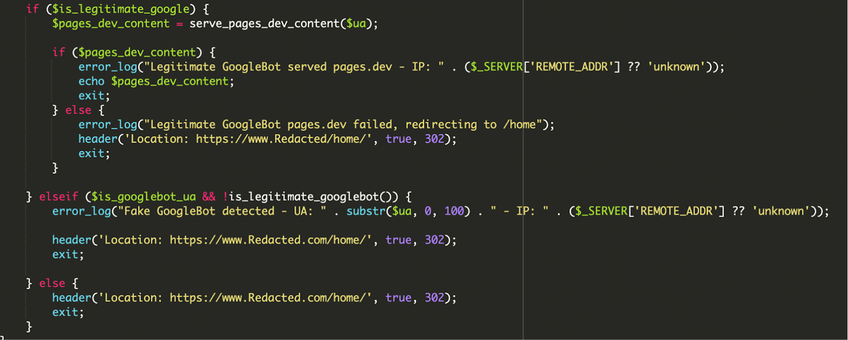 Conditional Logic and Error Logging