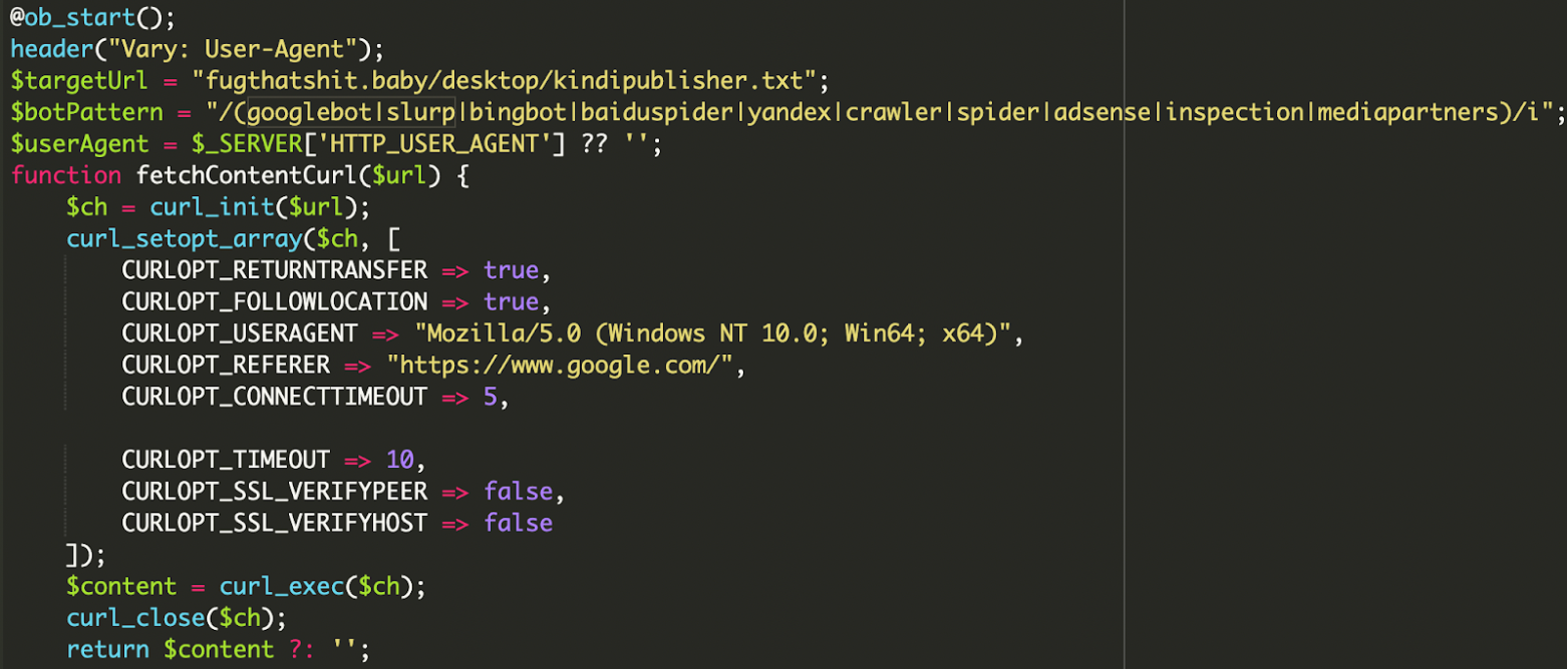 Remote Content Retrieval via cURL