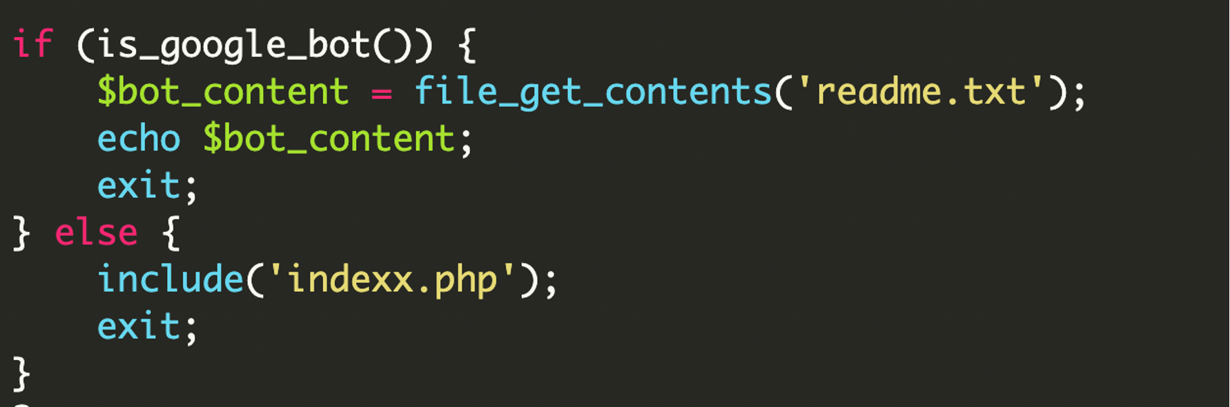 Serving the spam payload