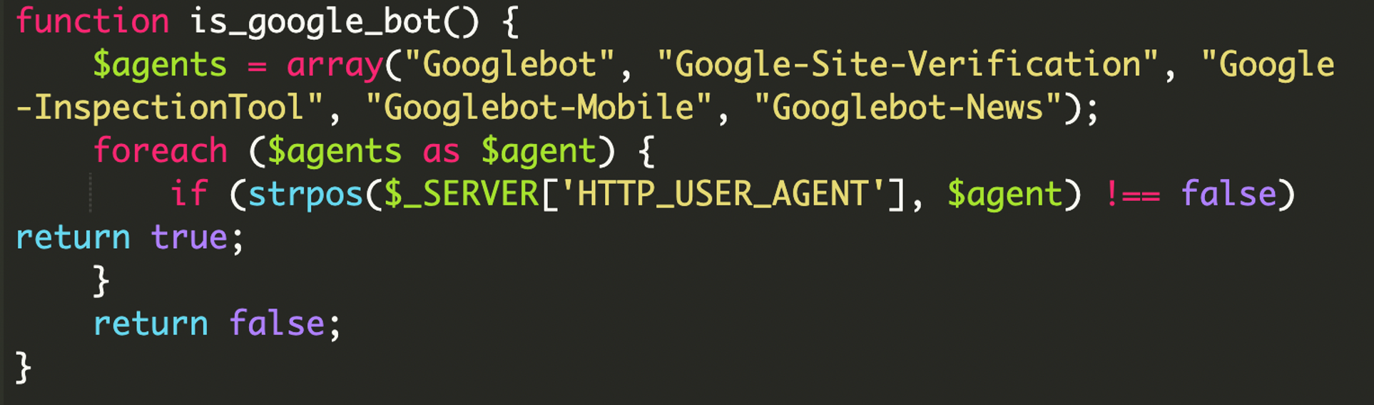 bot identification logic