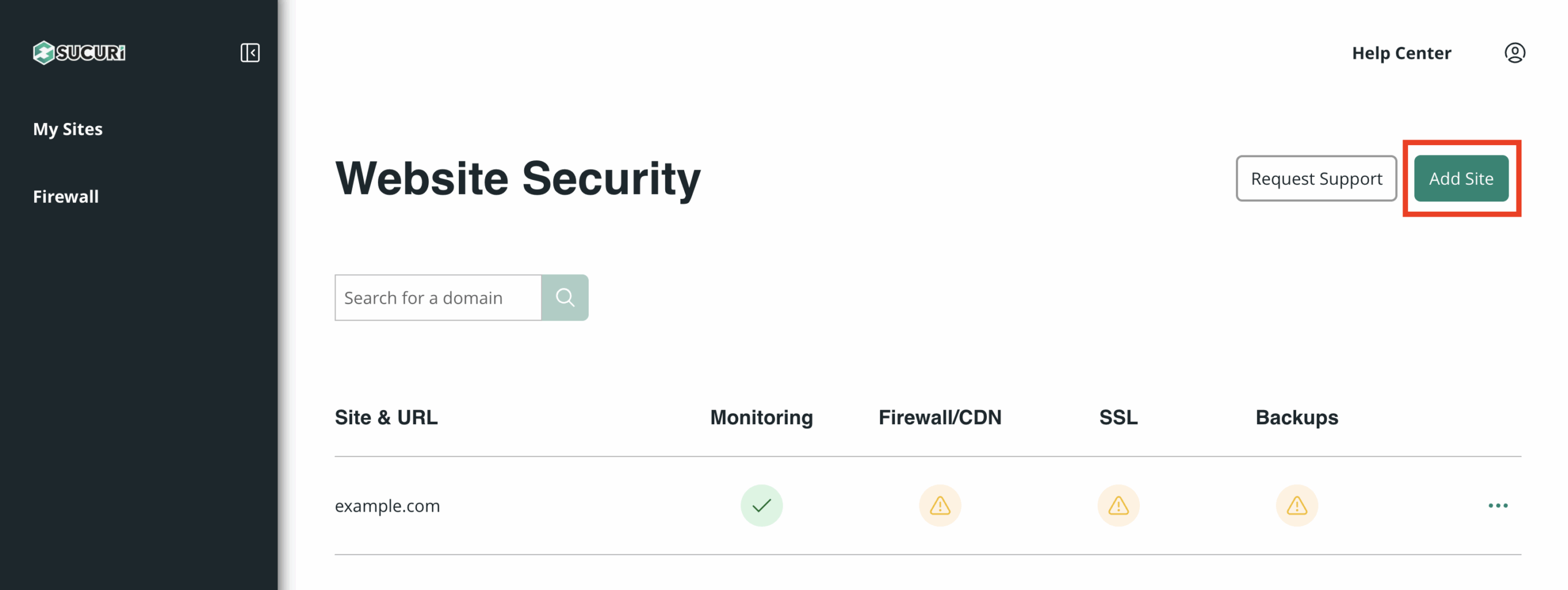 add website monitoring