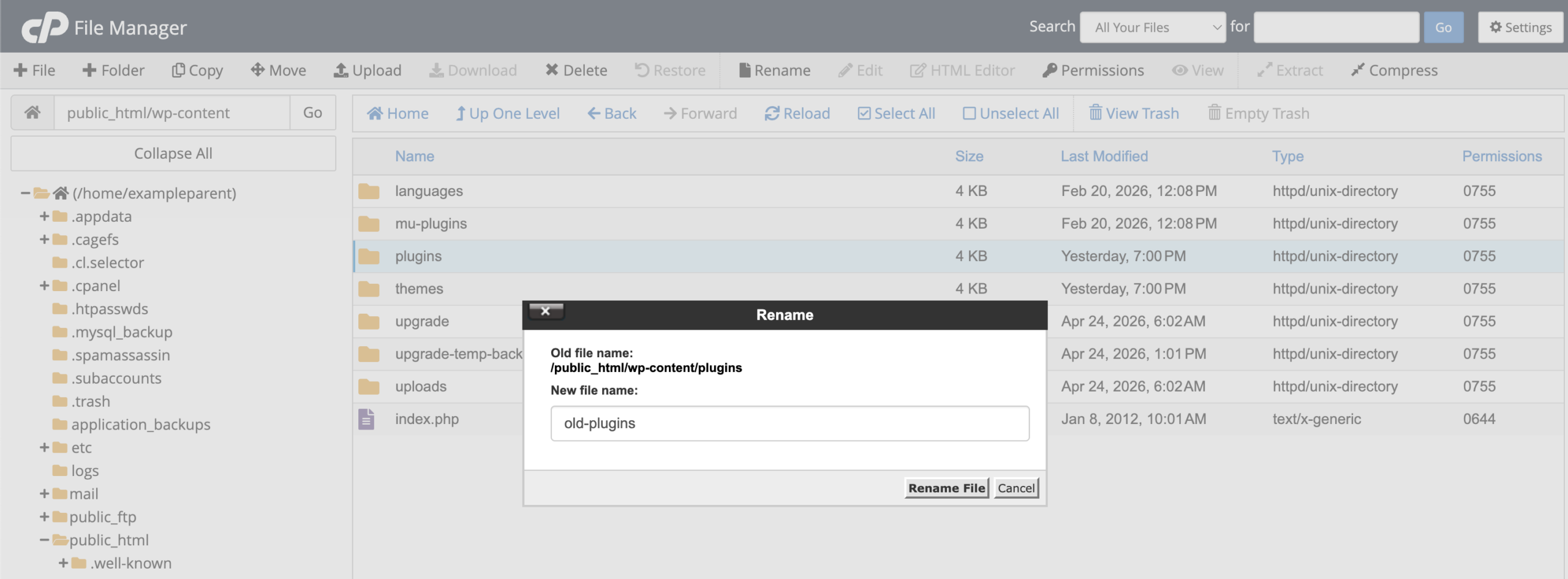 Rename plugins folder