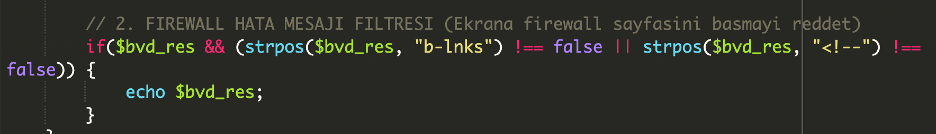 only prints responses that contain specific marker