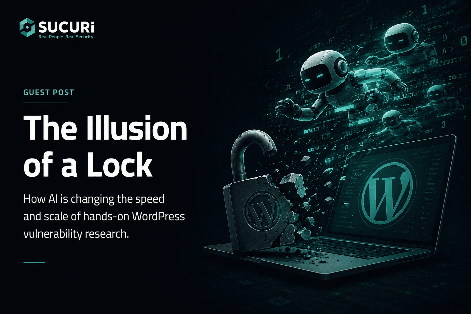 Image for article The Illusion of a Lock  How AI is changing the speed and scale of handson WordPress vulnerability research.