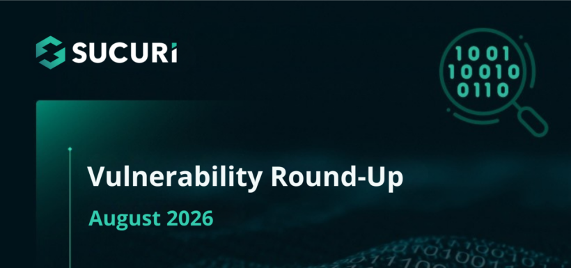 WordPress Vulnerability Round-up - August 2026